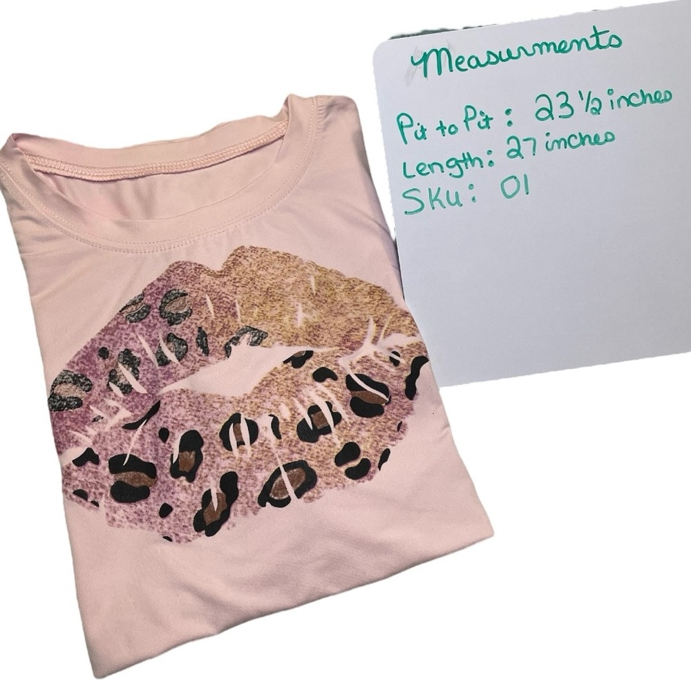 Leopard lip T Shirt NEW - Picture 7 of 8